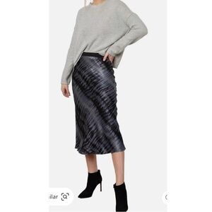 Rails Berlin Midi Skirt In Black Tide Size Large